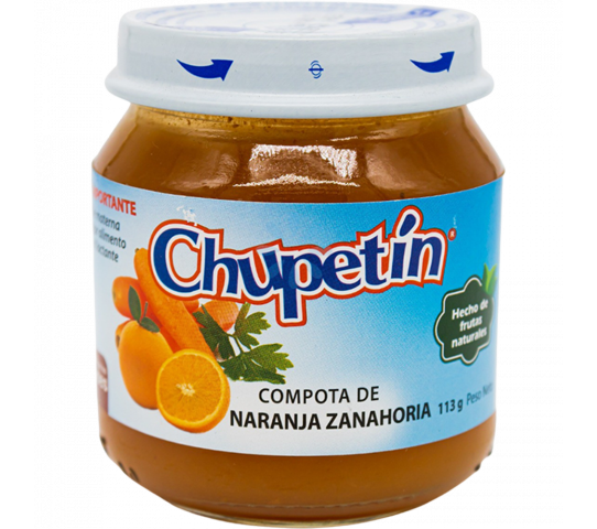 Compota de Naranja Zanahoria Chupetín 113 g